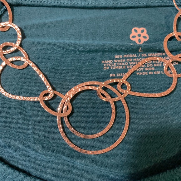 SOLD Avon Around n Around Hammered Circles Choker - Picture 2 of 2